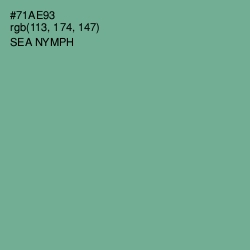 #71AE93 - Sea Nymph Color Image